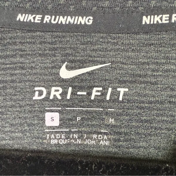 Nike Women's Charcoal Dri-FIT Running Tee - Image 3