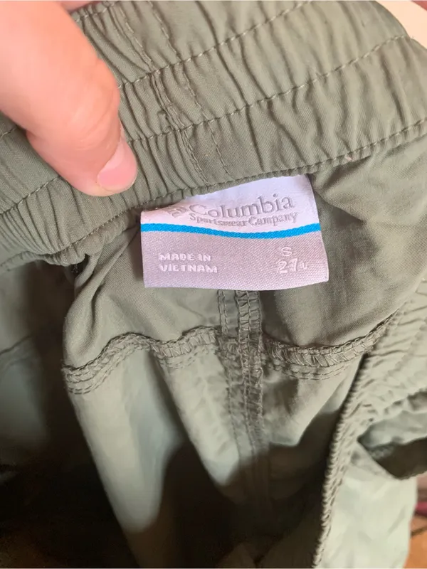 Columbia Olive Green Women's Cargo Pants Size Small Bottoms Outdoor Clothing - Image 4