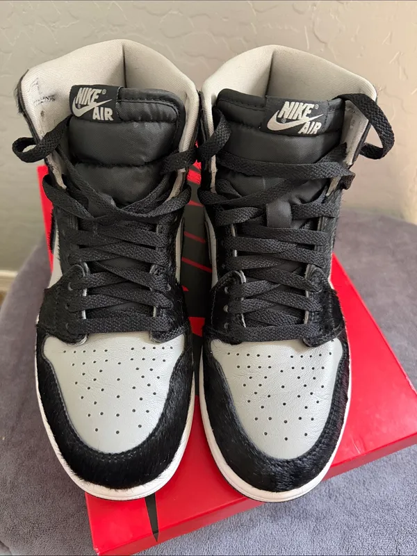 2022 Nike Air Jordan 1 Retro High OG Twist 2.0 Medium Grey W9 - M7.5 Real Fur - Image 3