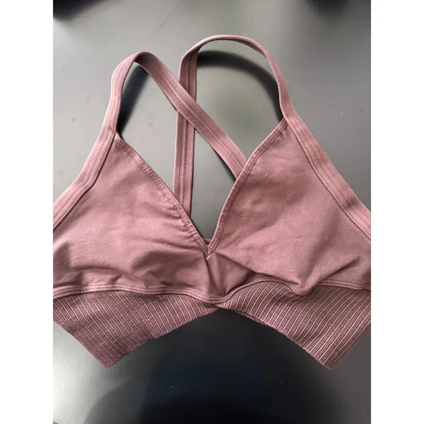 Free People Movement‎ Good Karma Bra Chocolate M/L Activewear Yoga - Image 2