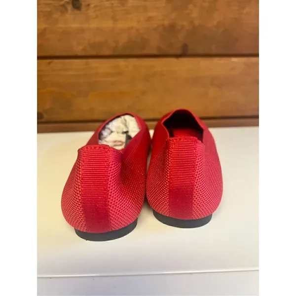 Atalina Woven Ballot Red Flats Shoes Sz 6 NIB - Image 3