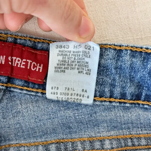 Levi's 518 Superlow Stretch Boot Cut Jeans Juniors 11‎ Y2K Low Rise 31x28.5 - Image 6