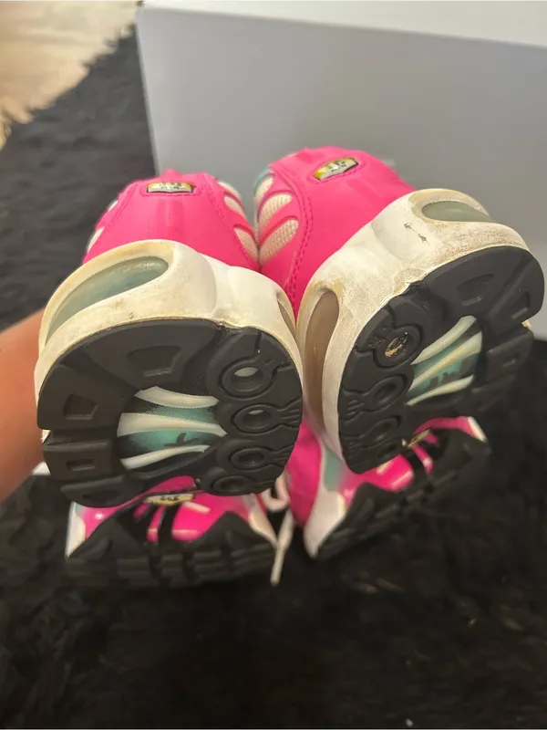 NIKE Air Max Plus GS south beach lace up shoes sneakers women’s 8.5=7Y preowned - Image 6