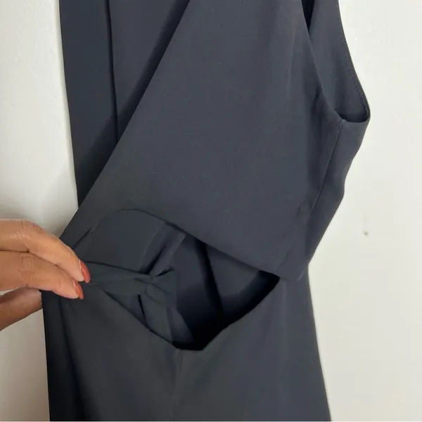 Zara Black Side Cutouts Tie‎ Front Sleeveless Blouse - Image 7