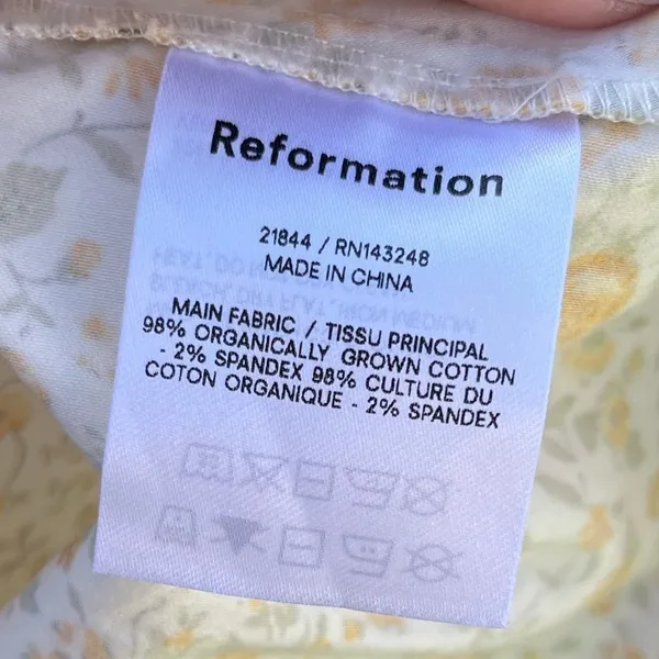 Reformation Michaela Dress Lima Size 2 XS - Image 9