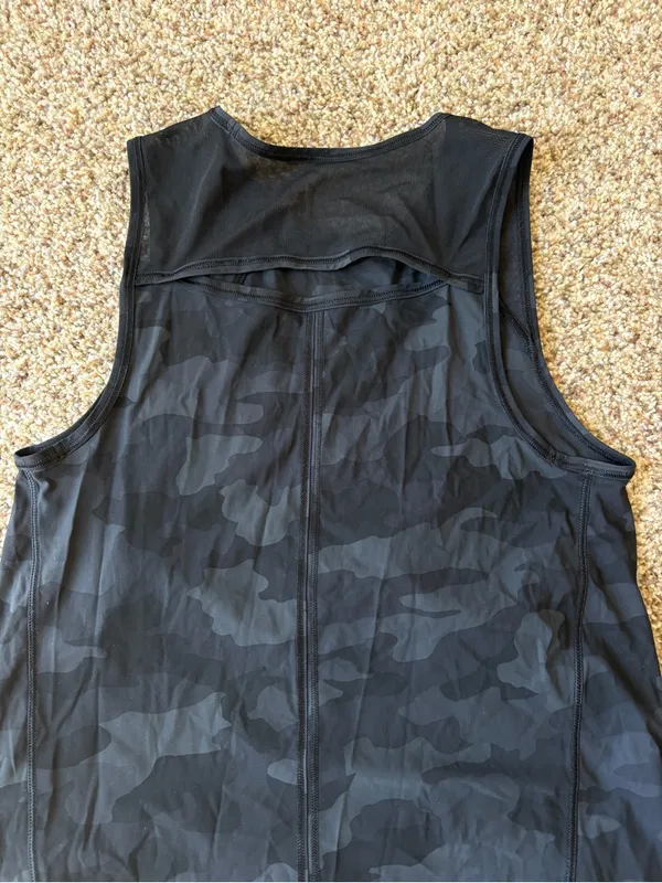 Lululemon Black Camo Tank Top - Image 4