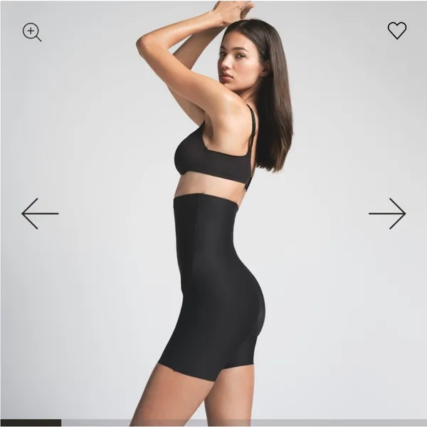 Skims Body Core Sculpt High Waisted mid thigh Short NWT Sz L Onyx Shapewear $80 - Image 5