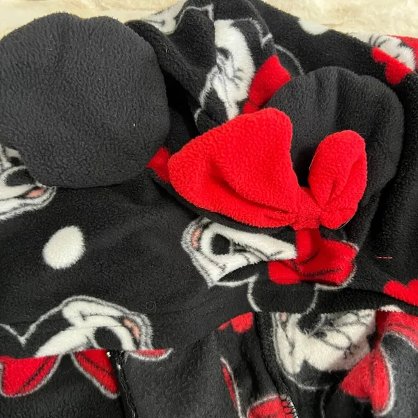 Disney Minnie Mouse Sleep Jumper Zip Up‎ Size X Large - Image 6