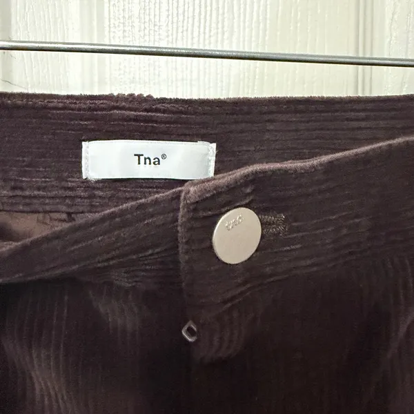 Aritzia x TNA chunky brown straight leg corduroy pants‎ size 0 - Image 4