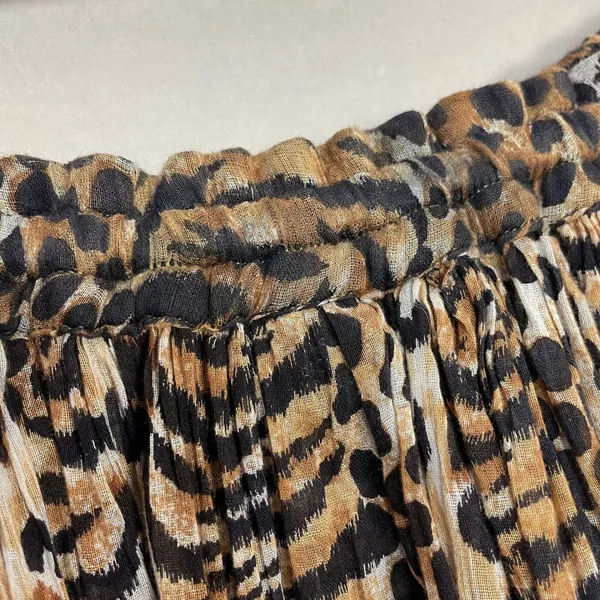 Vintage Broomstick Skirt Animal Print Safari Leopard Tiger Cheetah Big Cat Boho - Image 13