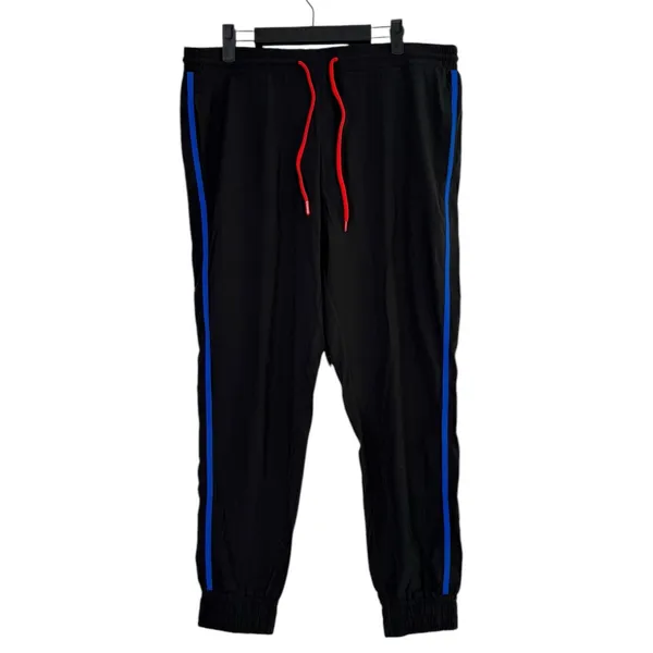 NWT Fabletics Valerie Slouch Jogger Drawstring Waist Contrasting Colors L Black - Image 3