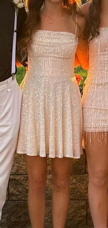 Pearl White Windsor Mini Dress - Image 3
