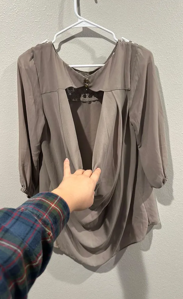 Sheer Blouse Size L - Image 4