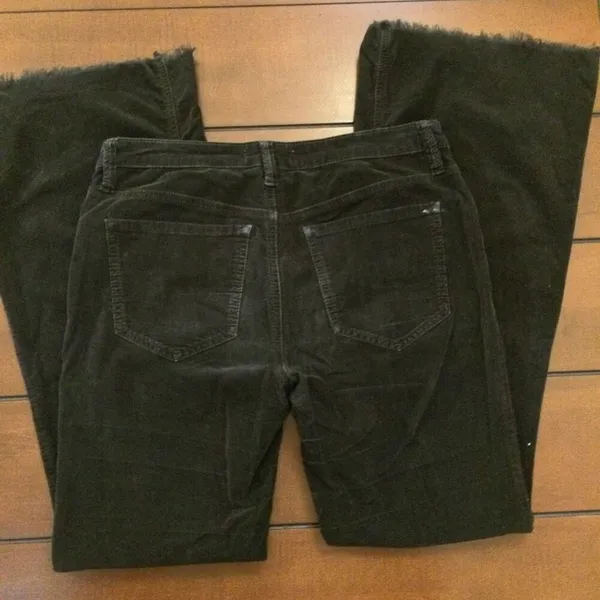 Free People we the free corduroy flare pants 27 black raw hem - Image 6