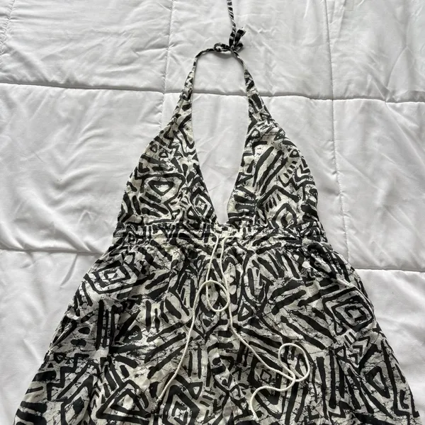Billabong Maxi Dress Lets Get Away Batik Womens Small 100% Cotton‎ Boho Hippie - Image 5