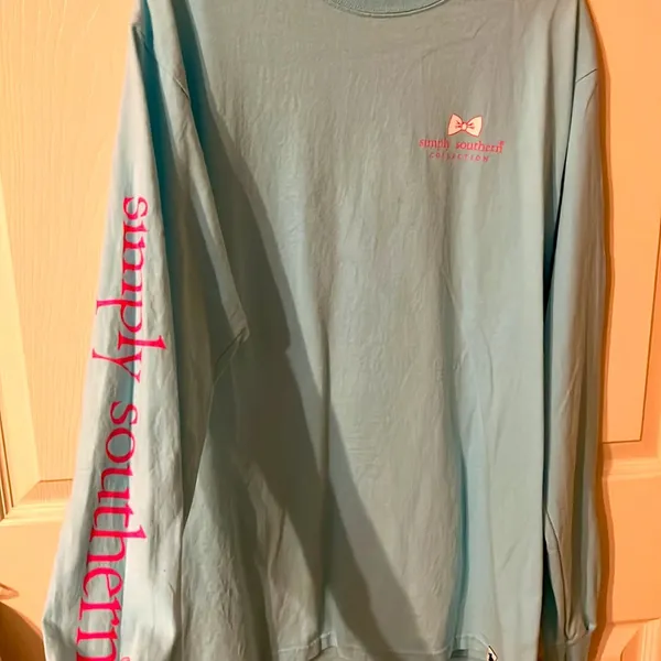 Simply Southern blue long sleeve shirt - Image 4