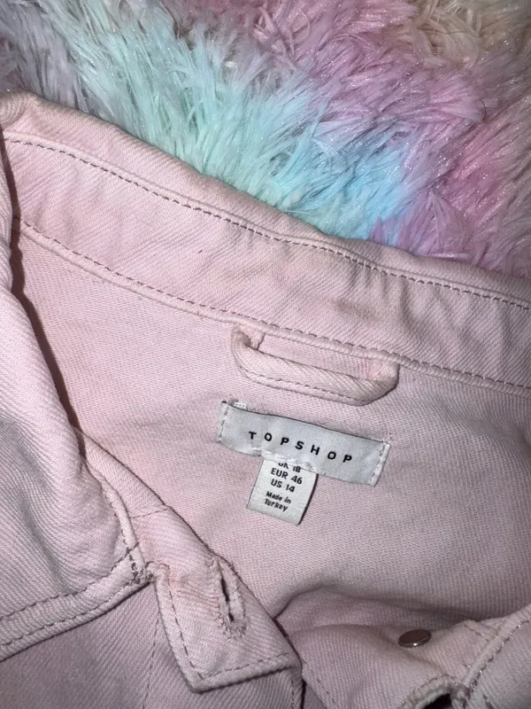 Pink Topshop Jean Jacket  - Image 3