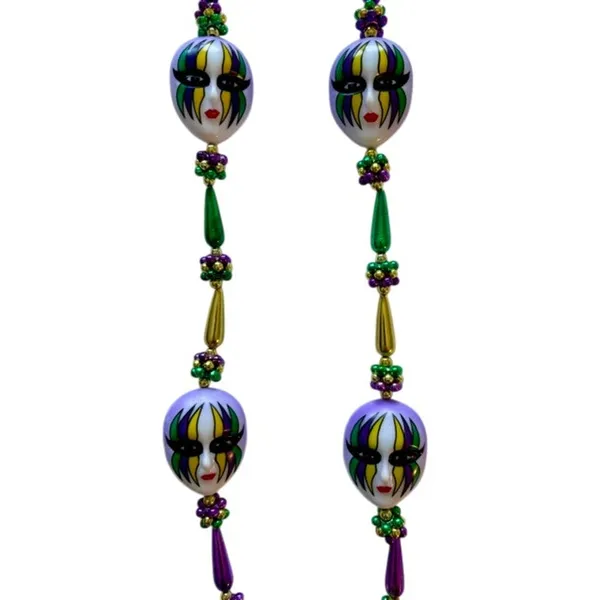 Mardi Gras New Orleans Specialty Beads Faces Parade Throw New Vtg Bundle Lot 2 - Image 4