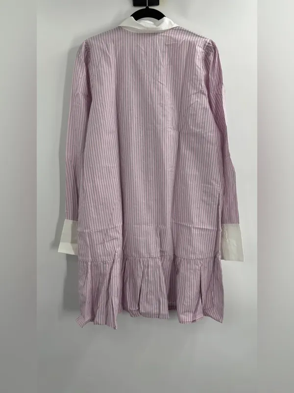 J.Crew Tiered shirt-dress in striped cotton poplin - Image 6