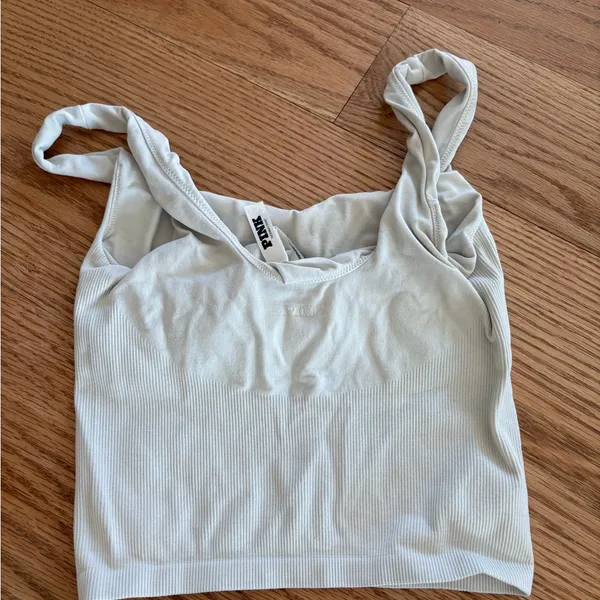 PINK - Victoria's Secret Seamless cream tank - Image 3