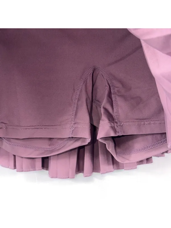 Gold Hinge Mauve Pleated Tennis Skort Size M - Image 4