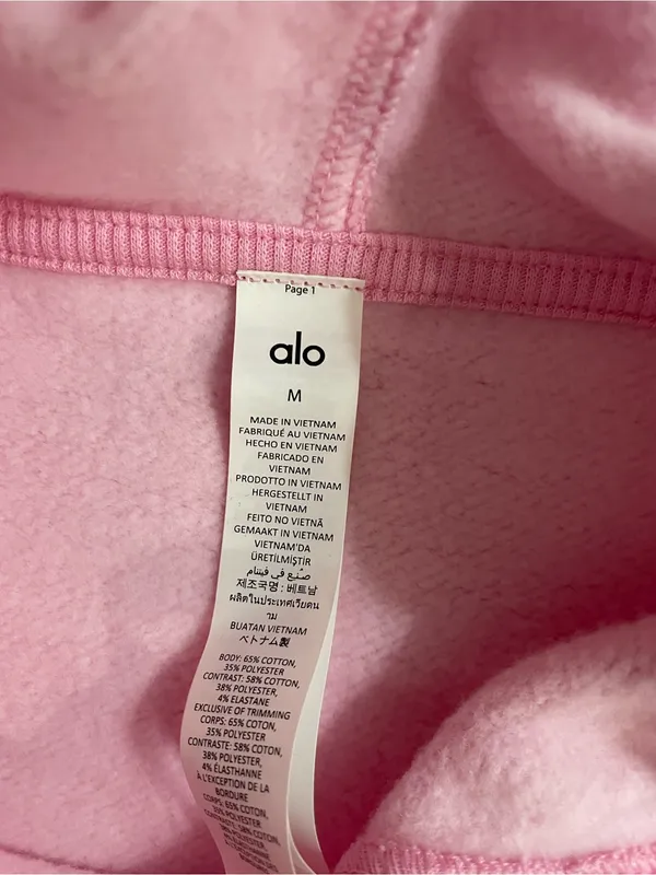 ALO Yoga NWT Accolade Hoodie Pullover Sweet Pink Size M Unisex SOLD OUT RARE - Image 5