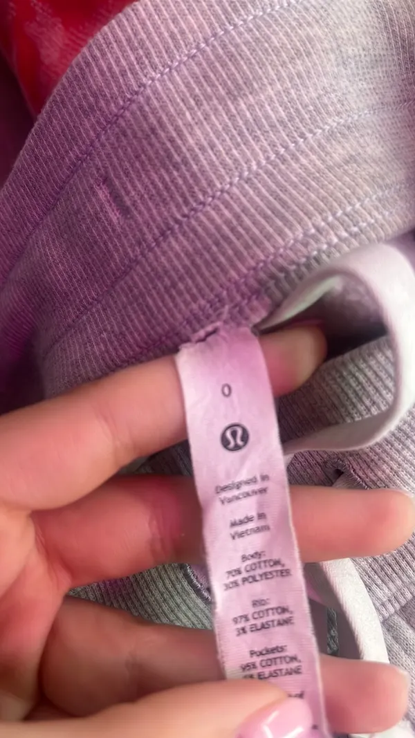 Lululemon Grey Scuba Joggers - Image 3