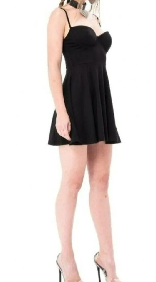 Kikiriki Classic Sleeveless A-Line Mini Dress Black Size Medium NWT - Image 2
