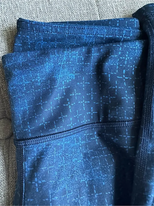 Lululemon Wunder Under Luxtreme 6 Exploded Sashico Star Inkwell Rugged Blue - Image 2