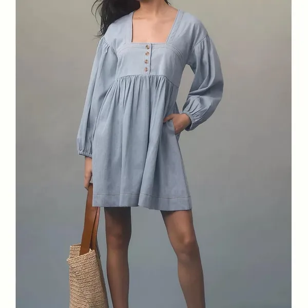 Anthropologie Denim Dress - Image 2