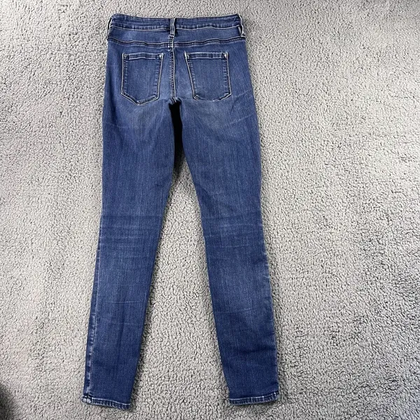 Athleta Jeans Womens 2 Sculptek‎ Skinny Low Rise Dark Wash Denim Pants Boho Chic - Image 3