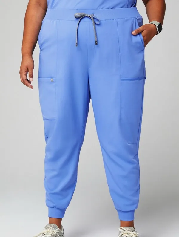 Fabletics bright blue scrub medical athletic 2x joggers - Image 4