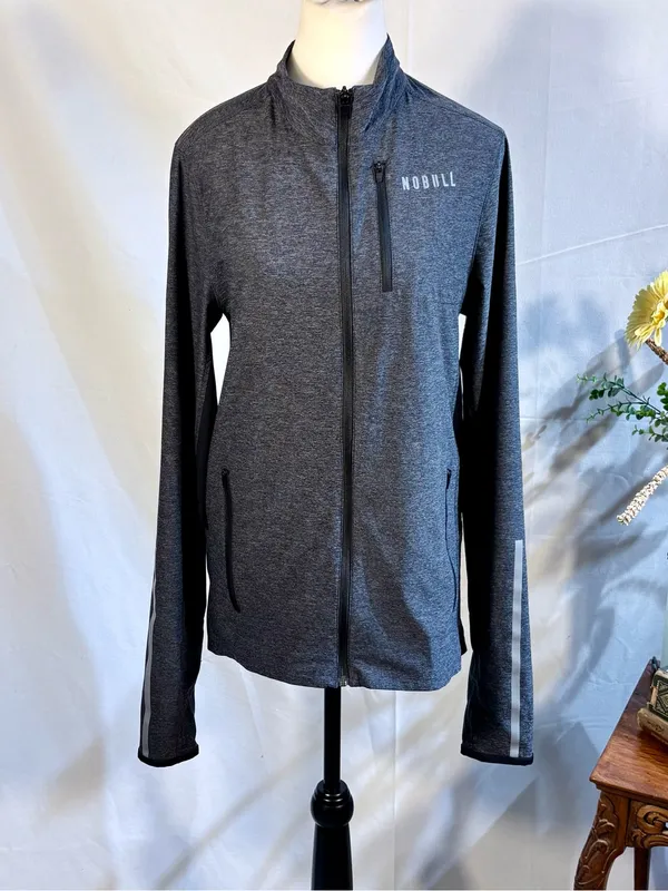 ☀️NOBULL Women's Full Zip Performance Training
Running Jacket Charcoal Gray~M🧡 - Image 4