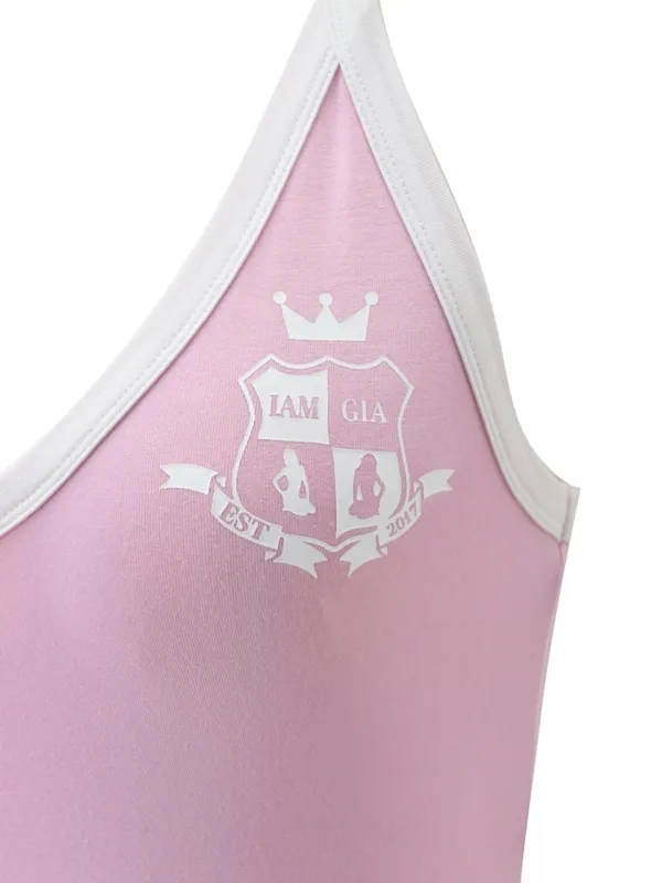 I AM GIA Blare Varsity Cami Top Pink Small NWT IN PACKAGE - Image 5