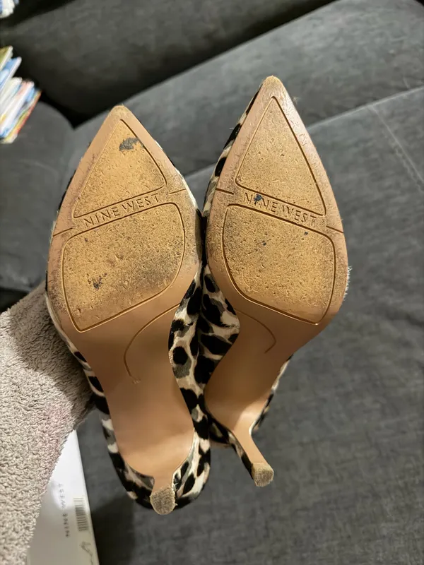 Nine West Leopard Print Heels Multicolor 7  - Image 7