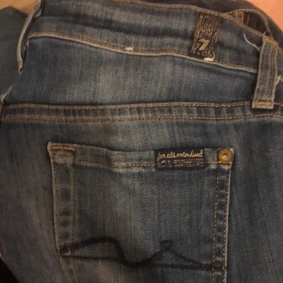 7 for all mankind The Skinny Jeans Sz 26 - Image 6