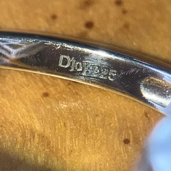 Natural Connemara Marble Sterling Silver Claddagh Ring Size 9 - Image 6