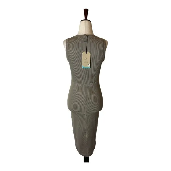Prana Tan Mink‎ Heather Crew Neck Sleeveless Becksa Dress Size XS - Image 3