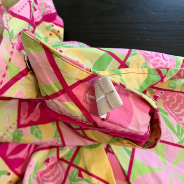 Lilly Pulitzer Pink Green Tropical Parrot Trellis ALine Mini Skirt Skort 10 READ - Image 7