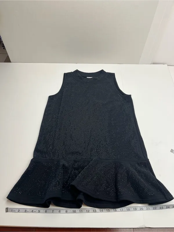 Queen of Sparkles Black Rhinestone Sleeveless Mini Dress Womens Size XS - Image 7
