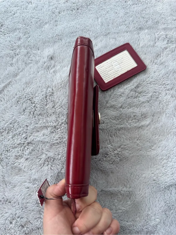 Merona Wallet Checkbook Clutch Combo Maroon - Image 7