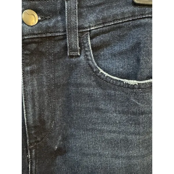 Joe's Jeans High Rise Skinny Ankle Jean Vela Size 24 Slightly‎ Distressed Dark - Image 7