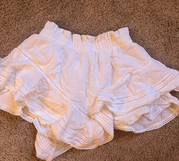 Aerie White Ruffle Skirt - Image 2