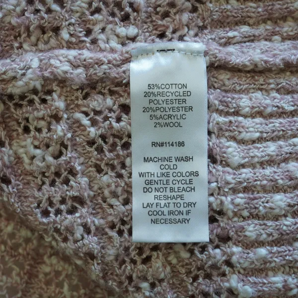 FRYE Cardigan Sweater Knit Oversized Duster Open Front‎ Women XL Speckled - Image 7