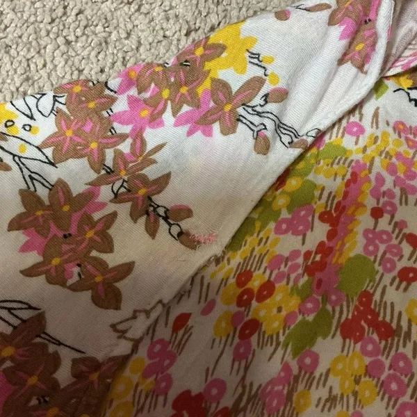 Anthropologie R71990T Floral Print Wrap‎ Blouse Long Sleeve Rayon Cottagecore - Image 5