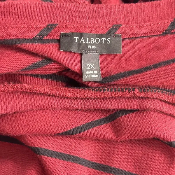 Talbots‎ Top Maroon 2X - Image 6
