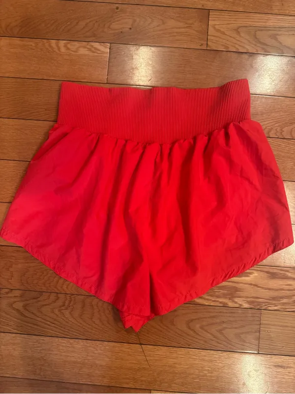 NWOT Free People FP Movement Carpe Diem Shorts Red XL - Image 5
