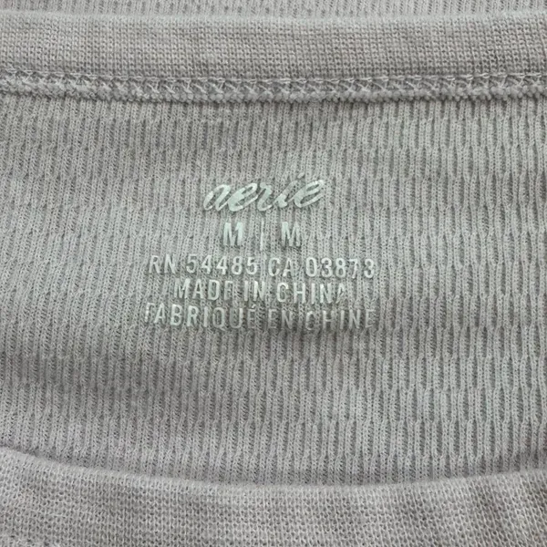 Aerie Light Purple Cropped Short Sleeve Shirt Women’s Medium - Image 2
