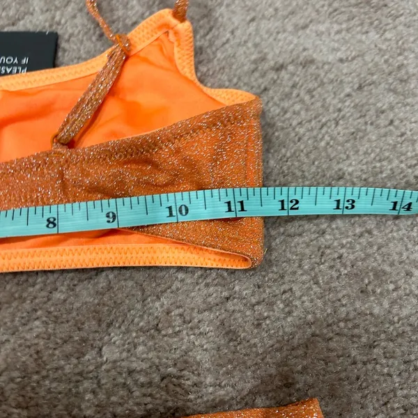 Triangl Mica Orange Glitter Bikini Set - Image 7