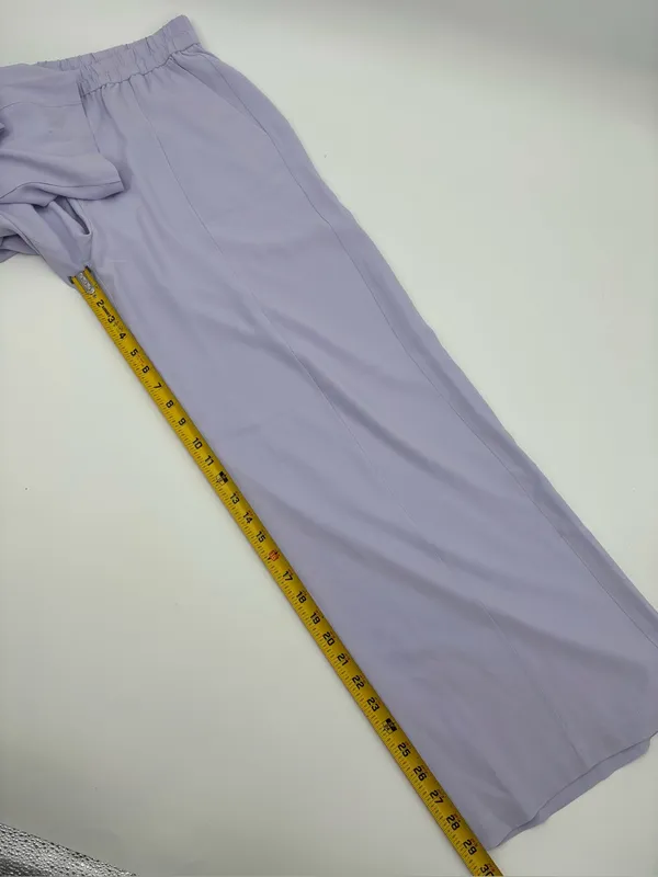 Eileen Fisher Crisp White Wide-Leg Elastic Waist Pants - Image 9